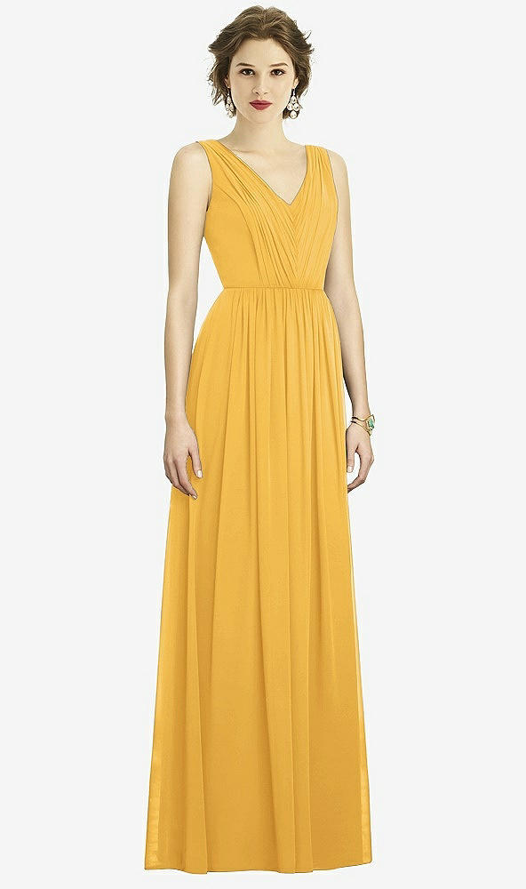 Front View - NYC Yellow Dessy Bridesmaid Dress 3005