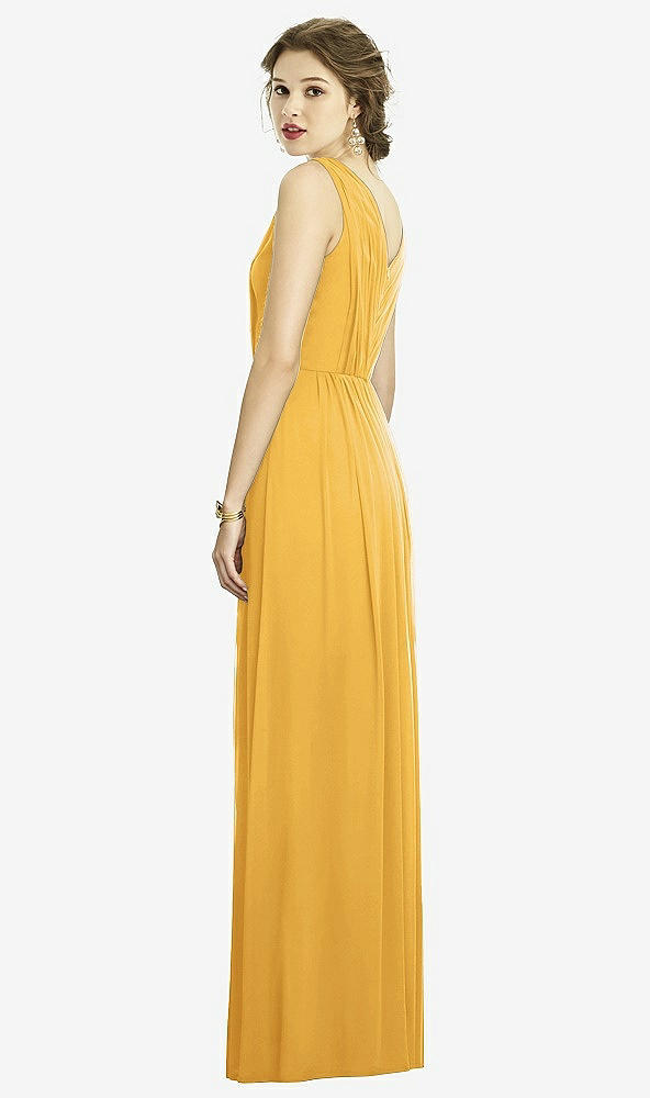 Back View - NYC Yellow Dessy Bridesmaid Dress 3005