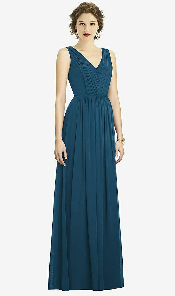 Front View - Atlantic Blue Dessy Bridesmaid Dress 3005