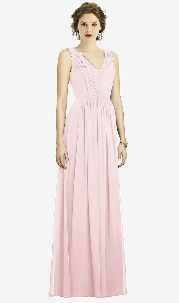Front View - Ballet Pink Dessy Bridesmaid Dress 3005