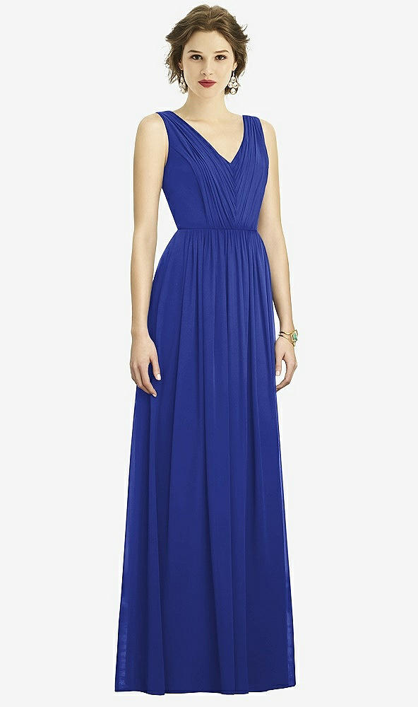 Front View - Cobalt Blue Dessy Bridesmaid Dress 3005