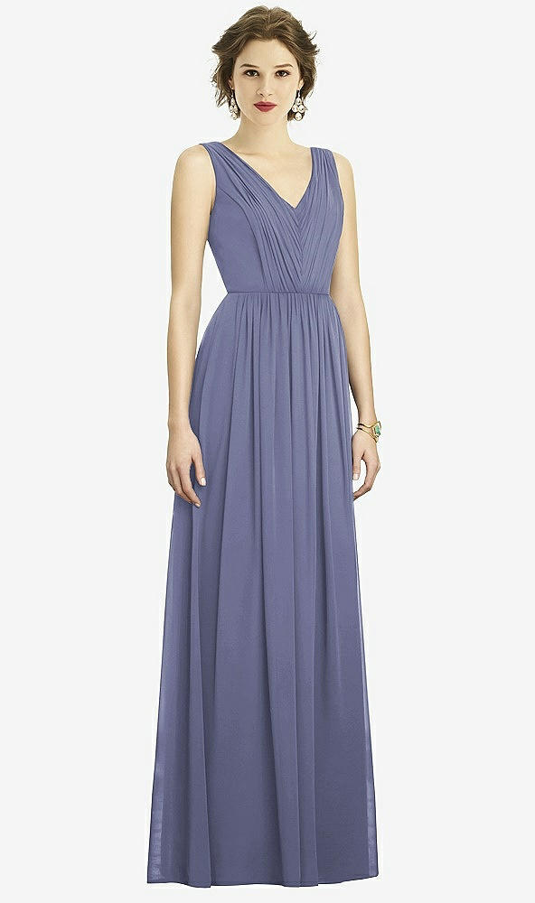 Front View - French Blue Dessy Bridesmaid Dress 3005