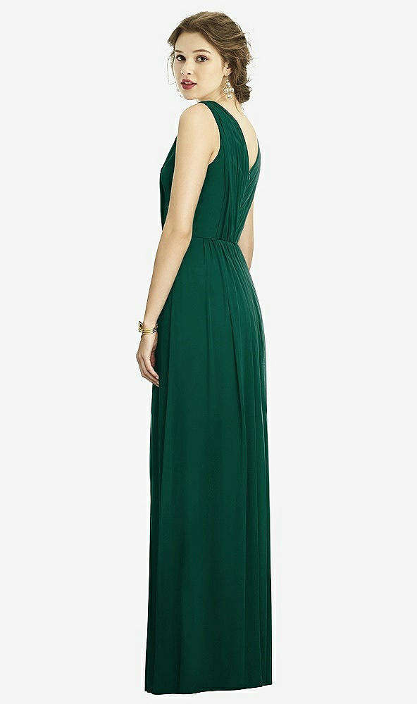 Back View - Hunter Green Dessy Bridesmaid Dress 3005