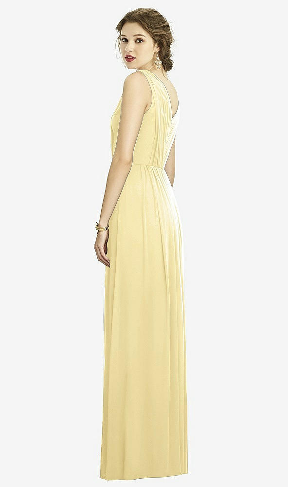 Back View - Pale Yellow Dessy Bridesmaid Dress 3005