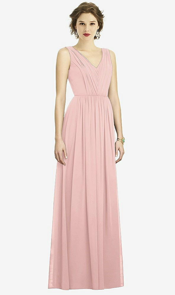 Front View - Rose - PANTONE Rose Quartz Dessy Bridesmaid Dress 3005
