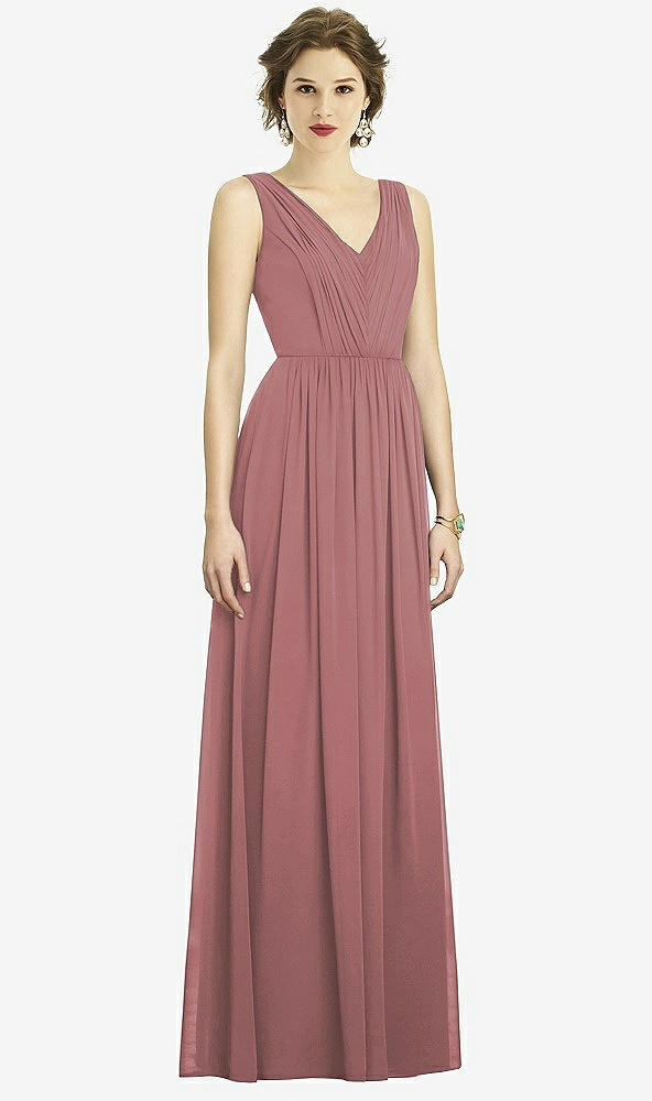 Front View - Rosewood Dessy Bridesmaid Dress 3005