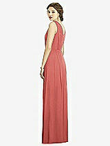 Rear View Thumbnail - Coral Pink Dessy Bridesmaid Dress 3005