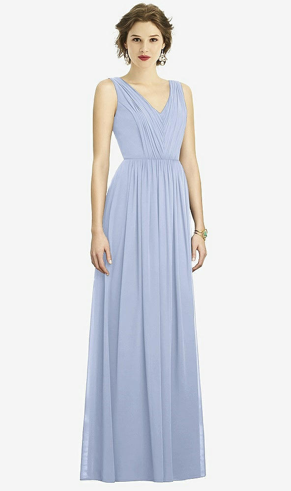 Front View - Sky Blue Dessy Bridesmaid Dress 3005