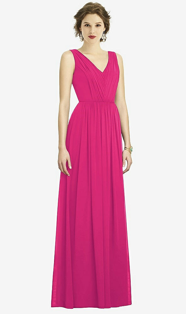 Front View - Think Pink Dessy Bridesmaid Dress 3005