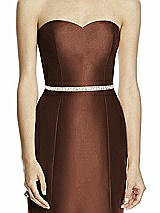 Front View Thumbnail - Cognac Beaded Sash for Style D742
