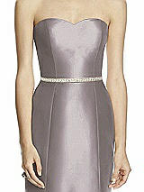 Front View Thumbnail - Cashmere Gray Beaded Sash for Style D742
