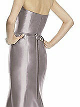 Rear View Thumbnail - Cashmere Gray Beaded Sash for Style D742