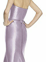Rear View Thumbnail - Lilac Haze Beaded Sash for Style D742
