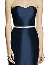 Front View Thumbnail - Midnight Navy Beaded Sash for Style D742