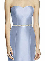 Front View Thumbnail - Sky Blue Beaded Sash for Style D742