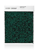 Front View Thumbnail - Hunter Green Elle Sequin Fabric Swatch