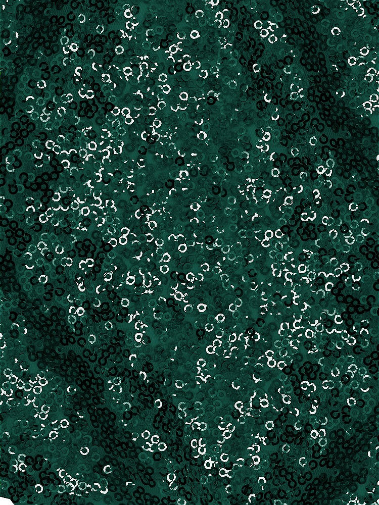 Front View - Hunter Green Elle Sequin Fabric by the yard