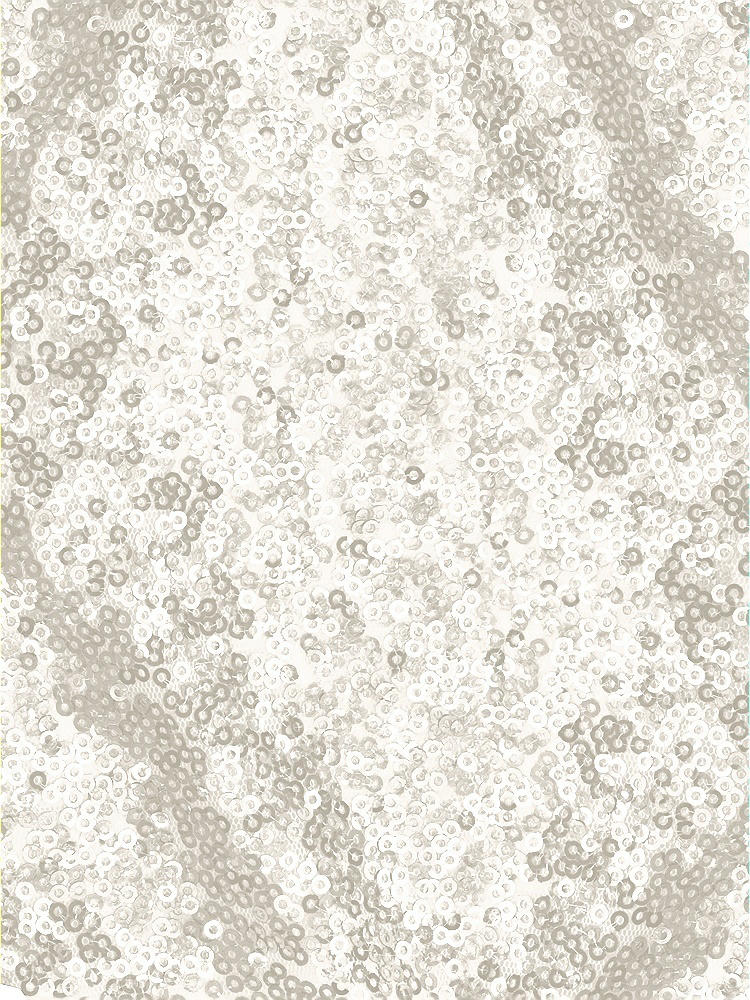 Front View - Ivory Elle Sequin Fabric by the yard