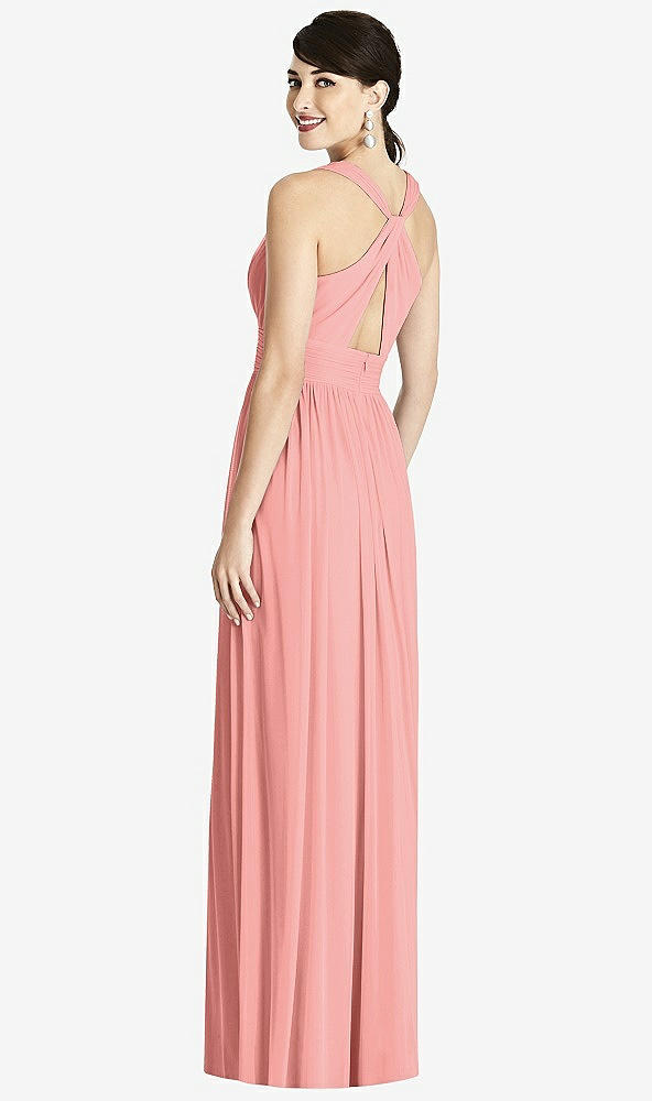 Back View - Apricot Alfred Sung Bridesmaid Dress D744