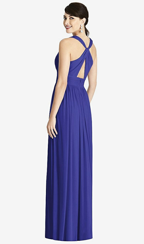 Back View - Electric Blue Alfred Sung Bridesmaid Dress D744