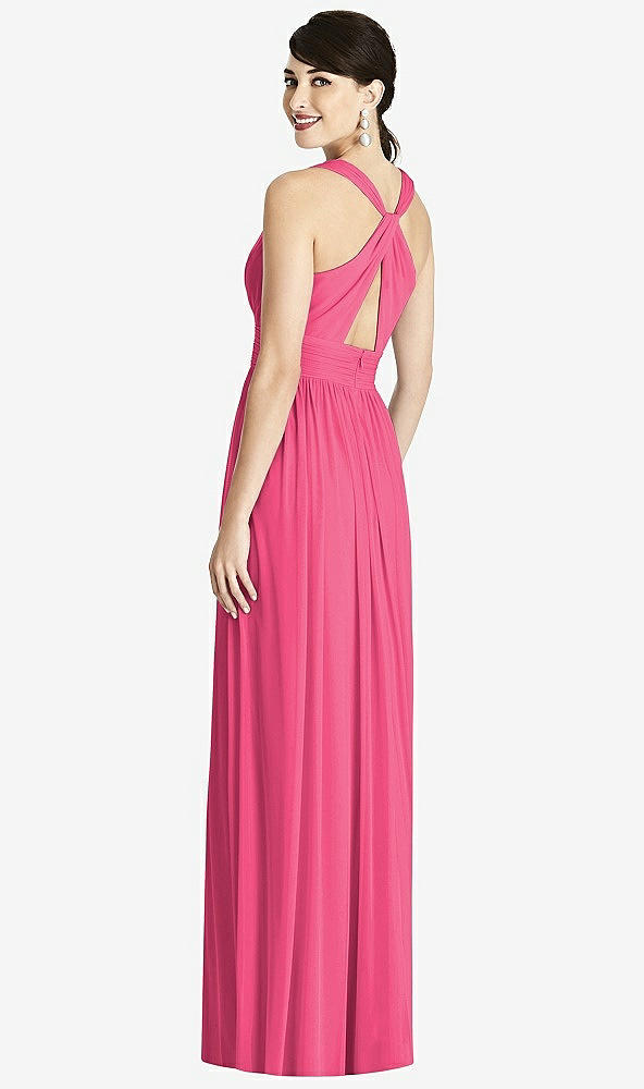 Back View - Forever Pink Alfred Sung Bridesmaid Dress D744