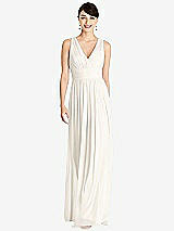 Front View Thumbnail - Ivory Alfred Sung Bridesmaid Dress D744