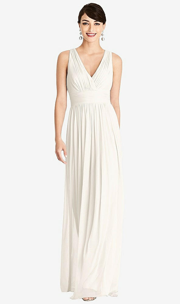 Front View - Ivory Alfred Sung Bridesmaid Dress D744