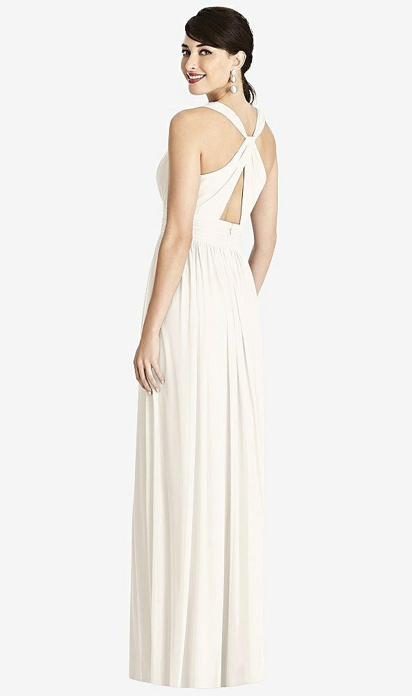 Back View - Ivory Alfred Sung Bridesmaid Dress D744