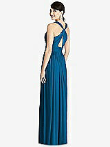 Rear View Thumbnail - Ocean Blue Alfred Sung Bridesmaid Dress D744