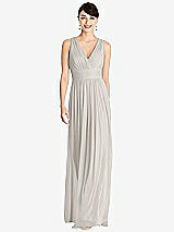 Front View Thumbnail - Oyster Alfred Sung Bridesmaid Dress D744