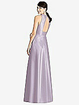 Rear View Thumbnail - Lilac Haze Sleeveless Open-Back Pleated Skirt Dress with Pockets