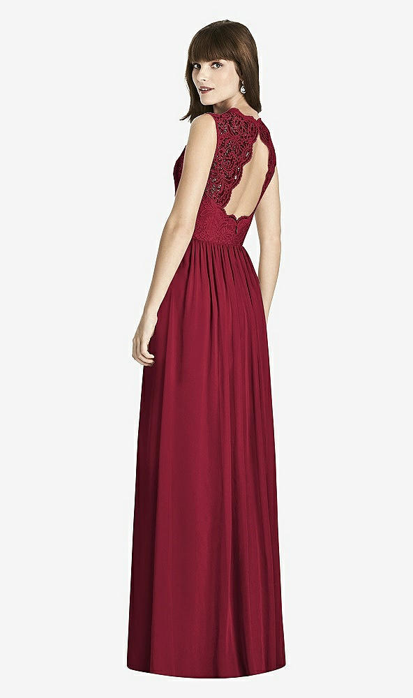 Back View - Burgundy After Six Bridesmaid Dress 6774