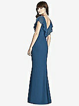 Rear View Thumbnail - Dusk Blue After Six Bridesmaid Dress 6779