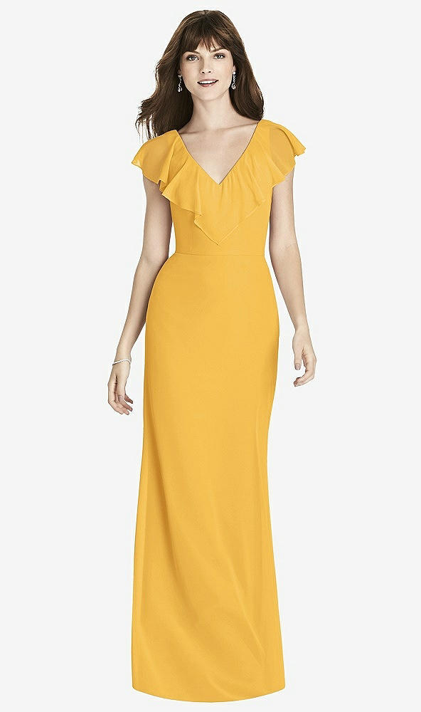 Front View - NYC Yellow After Six Bridesmaid Dress 6779