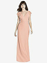 Front View Thumbnail - Pale Peach After Six Bridesmaid Dress 6779