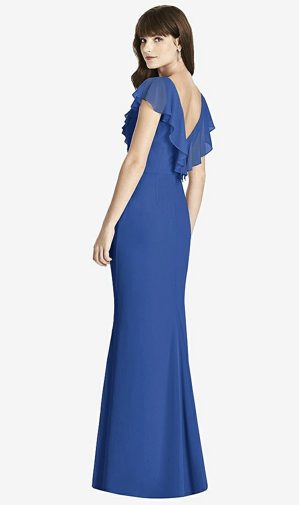 Back View - Classic Blue After Six Bridesmaid Dress 6779