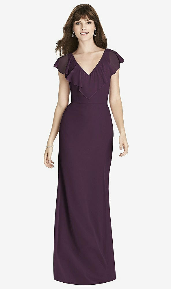 Front View - Aubergine After Six Bridesmaid Dress 6779