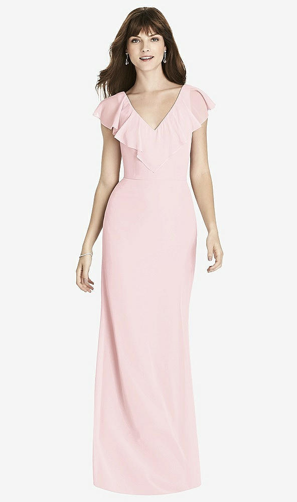 Front View - Ballet Pink After Six Bridesmaid Dress 6779
