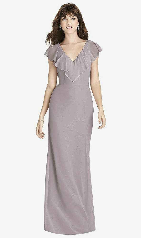 Front View - Cashmere Gray After Six Bridesmaid Dress 6779