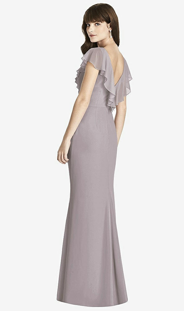 Back View - Cashmere Gray After Six Bridesmaid Dress 6779