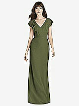 Front View Thumbnail - Olive Green After Six Bridesmaid Dress 6779