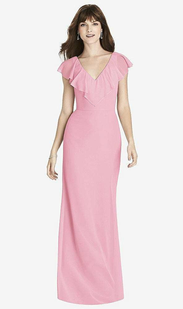 Front View - Peony Pink After Six Bridesmaid Dress 6779