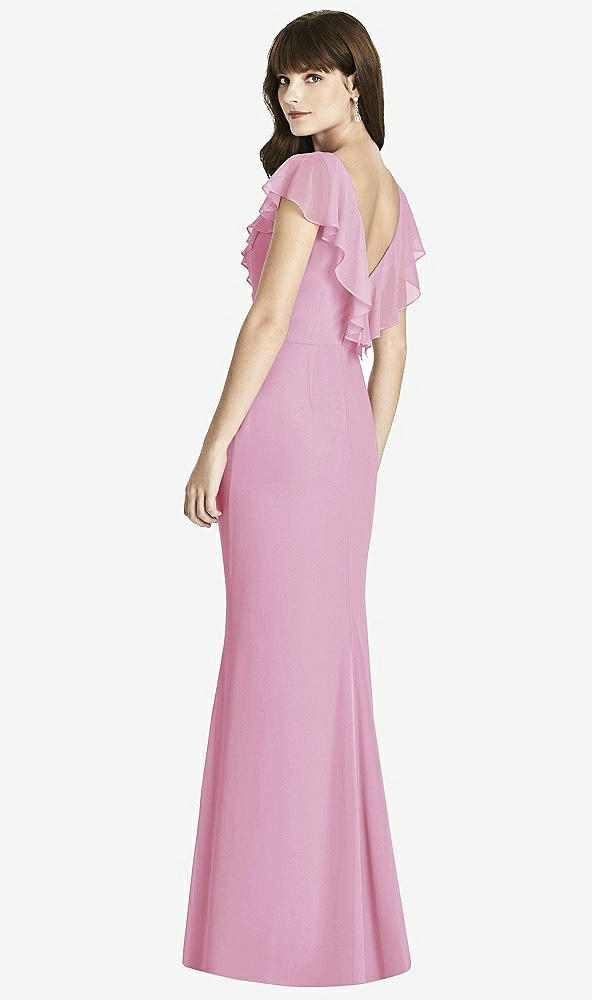 Back View - Powder Pink After Six Bridesmaid Dress 6779