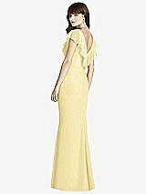 Rear View Thumbnail - Pale Yellow After Six Bridesmaid Dress 6779