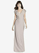 Front View Thumbnail - Taupe After Six Bridesmaid Dress 6779