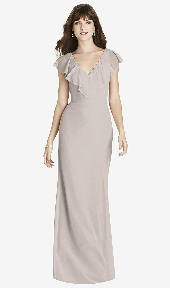 Front View - Taupe After Six Bridesmaid Dress 6779