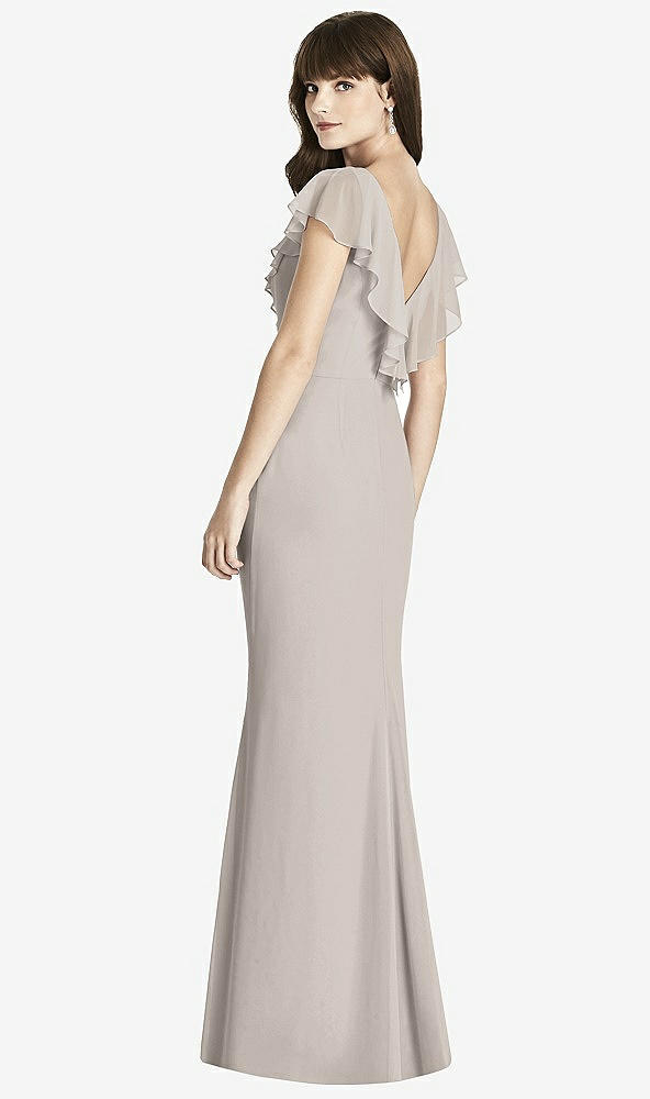 Back View - Taupe After Six Bridesmaid Dress 6779