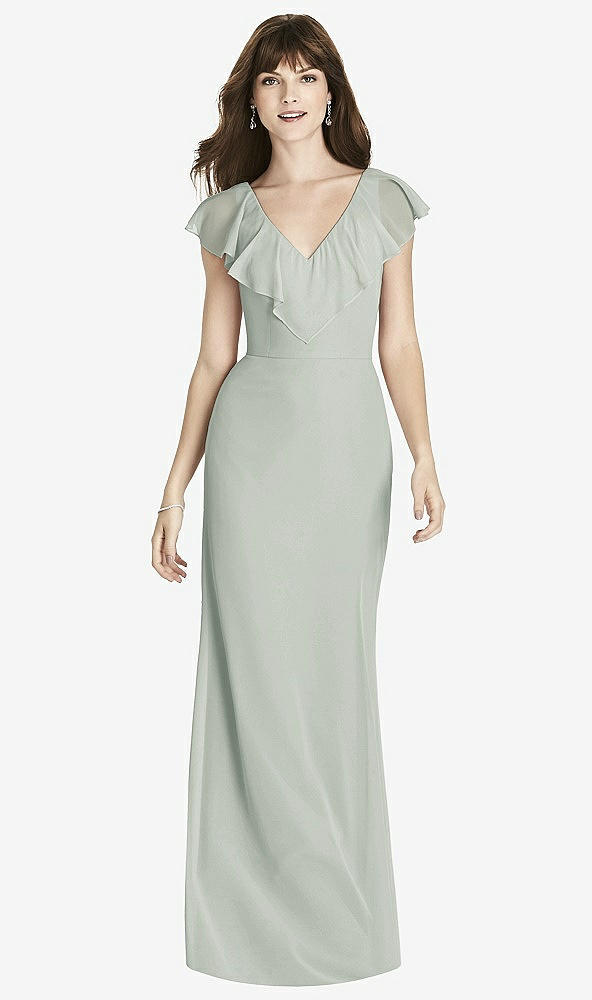 Front View - Willow Green After Six Bridesmaid Dress 6779