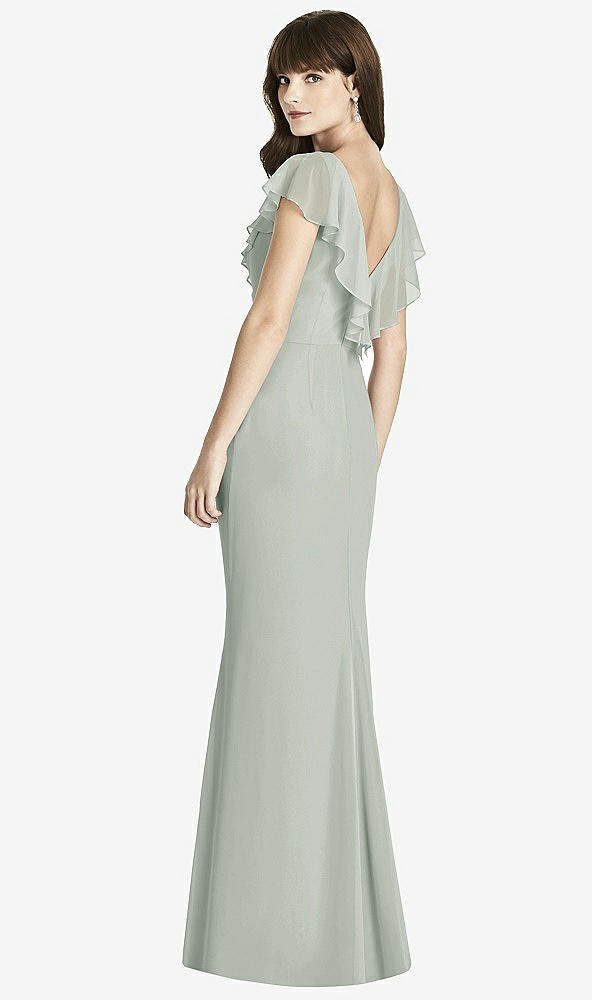 Back View - Willow Green After Six Bridesmaid Dress 6779