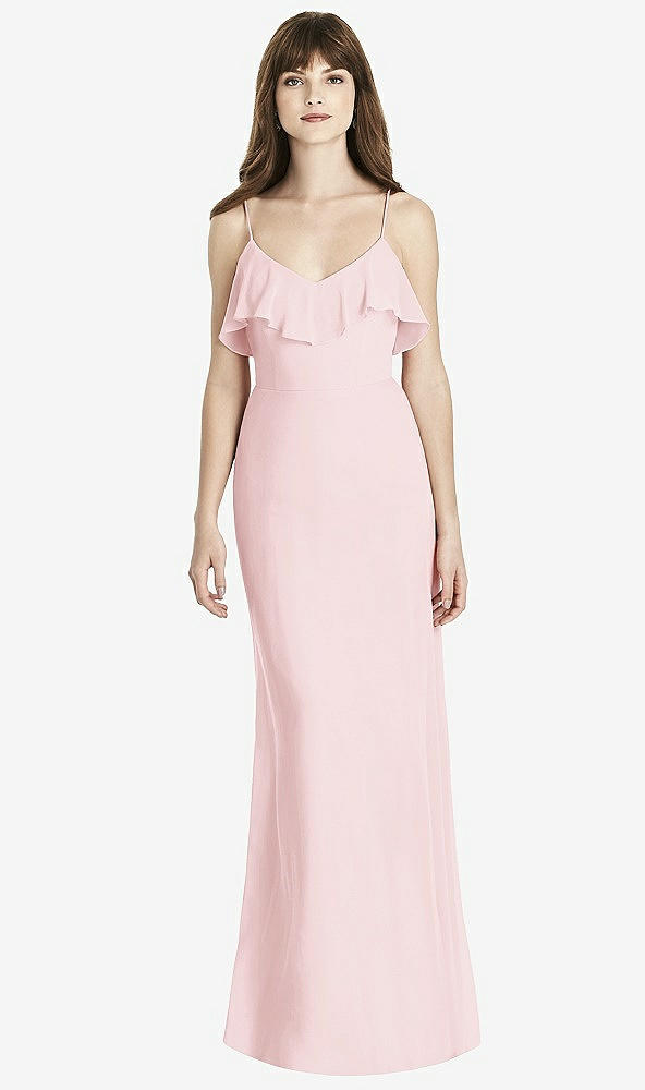 Front View - Ballet Pink After Six Bridesmaid Dress 6780